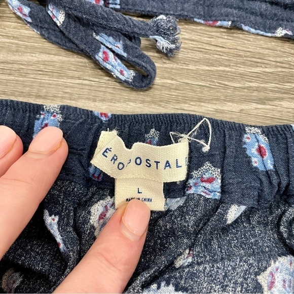 Aeropostale Blue Patterned Short and Tank Set - Picture 9 of 11